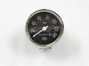 Speedometer 140 KPH KM HR Black Face Kit For Jawa CZ Motorcycle #21B17 - Picture 1 of 6