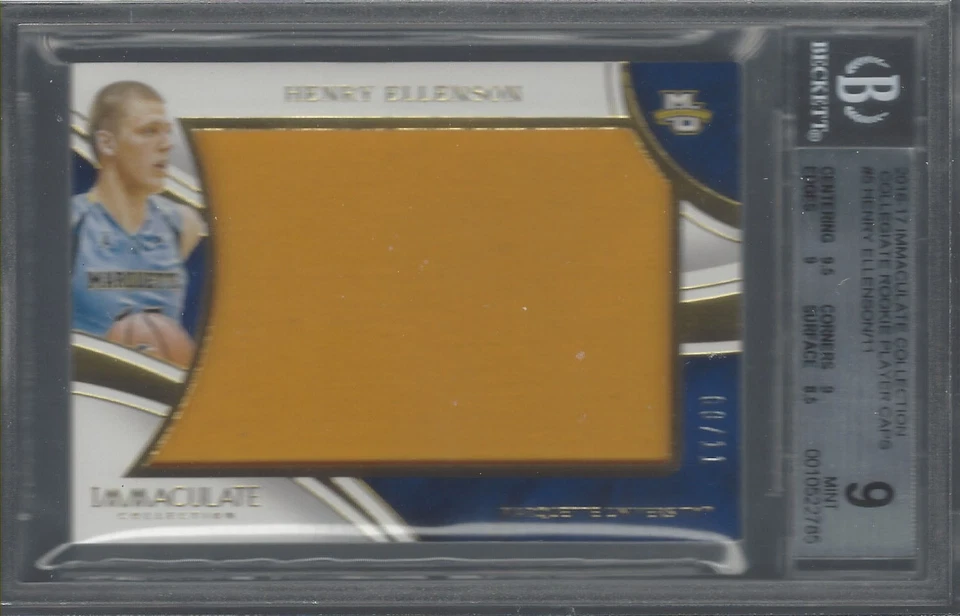 HENRY ELLENSON 2016-17 IMMACULATE COLLECTION COLLEGIATE ROOKIE PLAYER CAPS BGS 9 - Image 1 of 1