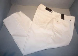 Apt 9 Women's Crop Flare Stretch Pants White SIZES! NWT Cropped Capri - Picture 1 of 2