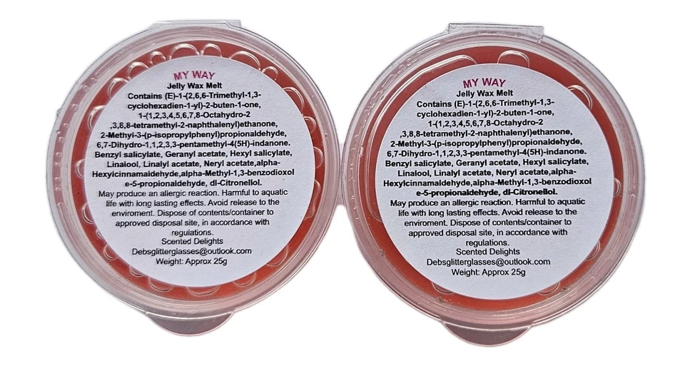 2x My Way  - Gel Wax Melts - HIGHLY SCENTED - Jelly Wax Melts - Image 1 of 1