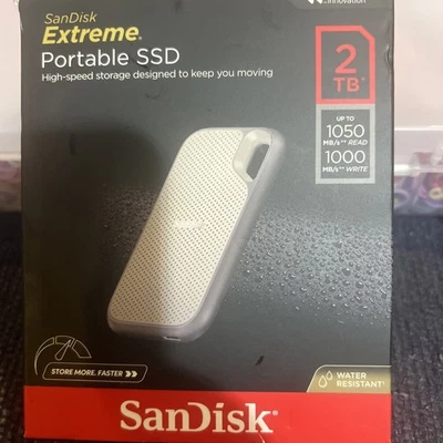 SanDisk 2TB Extreme Portable External SSD SDSSDE51-2T00-AW25*BRAND NEW* - Image 1 of 4