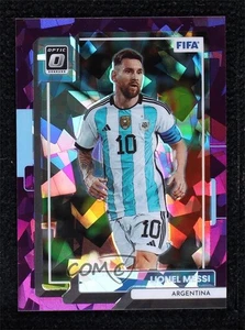 Panini Donruss Optic Purple Ice Prizm 2022-23/99 Lionel Messi #10 - Imagen 1 de 3