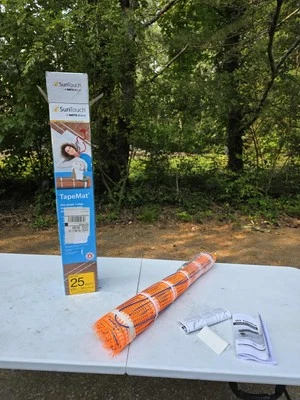 SunTouch TapeMat 10 pies x 30 pulgadas calefacción eléctrica por suelo radiante 25 pies cuadrados **NUEVO** Foto 1 de 4