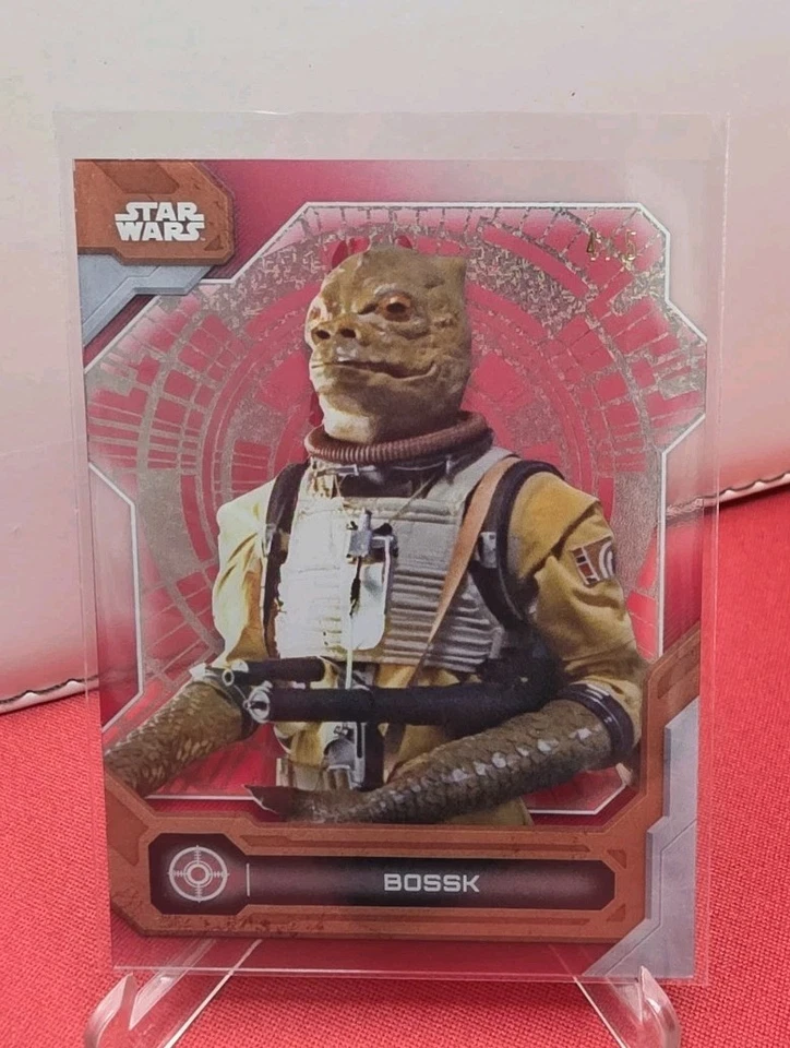 Topps Star Wars High Tek 2024 Bossk /5 Red Death Star Exterior #16 - Bild 1 von 2