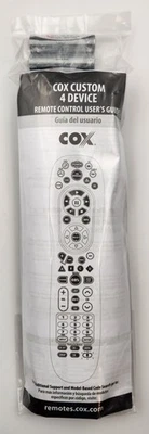 Cox Custom 4 Device Remote Control URC-8820-Moto Manual & Batteries New TV - Image 1 of 3