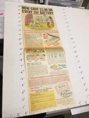 Anuncio de periódico 1964 DYNAMIC batería recargable ideal King Zor Odd Ogg juguete Foto 1 de 3