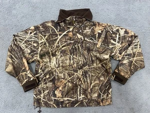 Drake Waterfowl 1/4 Zip Camo Pullover Coat Advantage Max 4 Fleece Size Medium - Picture 1 of 11