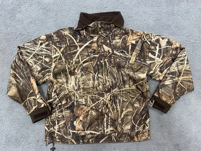 Drake Waterfowl 1/4 Zip Camo Pullover Coat Advantage Max 4 Fleece Size Medium - Image 1 of 4