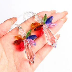 Rainbow Angel Crystal Beads Suncatcher Pendants Window Hanging Decor Ornament - Picture 1 of 9