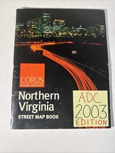 Northern Virginia Street Atlas 2003 ADC Guide Fairfax Alexandria Vienna VA Map - Picture 1 of 13