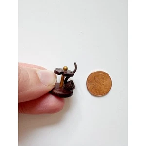 1:12 Scale Dollhouse Miniature Vintage Artisan Handmade Wooden Pipe and Stand - Picture 1 of 5