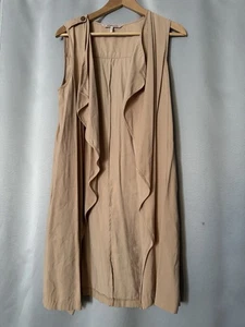 BCBGEneration Women Sleeveless Open Front Draped Waterfall Vest Stand Size XS - Picture 1 of 10