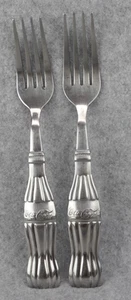 Set 2 Gibson Edelstahl Cola Cola Flasche Tafelgabel Besteck glänzend Silberbesteck - Bild 1 von 5