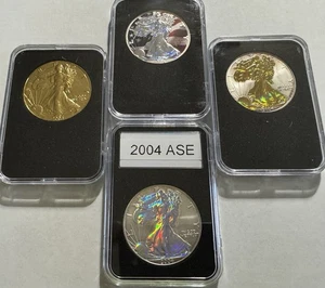 2004 ASE Ultimate Eagle Set Of 4 - Holographic/Plated - Picture 1 of 2