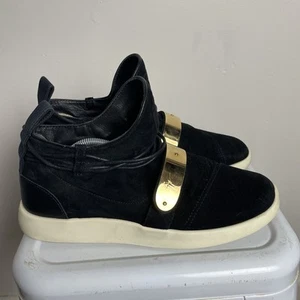GIUSEPPE ZANOTTI Size 42 HAYDEN Gold Band Slip On Sneakers Shoes - Imagen 1 de 18