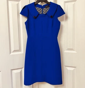 Tahari Cap Sleeve Dress, Size-4 - Picture 1 of 5