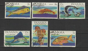 Fisch 1968 PANAMA 6 Marken gestempelt / T1727 - Bild 1 von 1