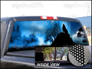 P223 Wolf Rear Window Tint Graphic Decal Wrap Back Pickup Graphics - Picture 1 of 6