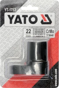 Yato YT-1753 Lambdasonden Nuss Schlüssel für Lambdasonde Einsatz geschlitzt 22mm - Picture 1 of 3