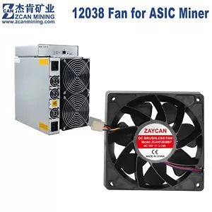 Zaycan Powerful Cooling Fan 12cm Antminer S19 Fan Iceriver KS2 KS3 Cooling Fan - Picture 1 of 5