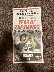 National Champions UGA Georgia Bulldogs AJC newspaper 16 pages special edition - Picture 1 of 9