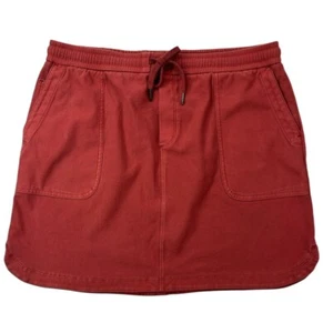 Athleta Farallon Skirt Women's Large Rust Red Elastic Waist Draw String Pockets - Picture 1 of 24