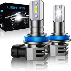 RCJ H11 BULBS H8/H9/H16 HEADLIGHT FOG 6000K COOL WHITE COOLING FAN 32000lms @@@@ - Picture 1 of 7