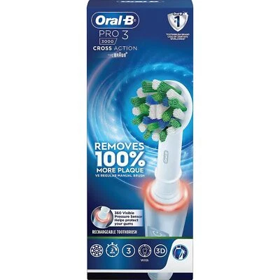 Cepillo de dientes eléctrico Oral B Pro 3, recargable, cargador incluido Foto 1 de 4