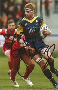 WORCESTER WARRIORS RUGBY UNION: GJ VAN VELZE SIGNED 6x4 ACTION PHOTO+COA - Picture 1 of 1