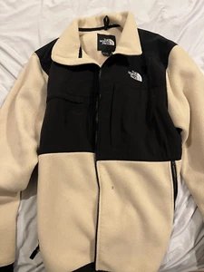 The North Face Retro Denali Fleece Jacket Beige Mens XL - Stained - Picture 1 of 5