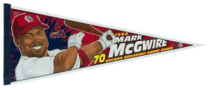 1998 Mark McGwire St. Louis Cardinals 70 Record Breaking Home Runs Pennant - Picture 1 of 1