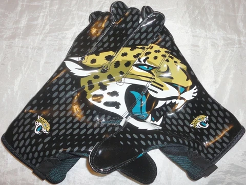 NWOT Nike Vapor Knit Men NFL Football Gloves Jacksonville Jaguars 3XL Cover