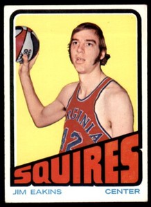 1972-73 Topps Basketball Jim Eakins Virginia Squires #213