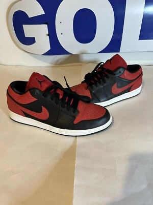 Nike Air Jordan 1 Retro Low Bred Elephant Print 2014 Size 12 553558-013 - Image 1 of 4