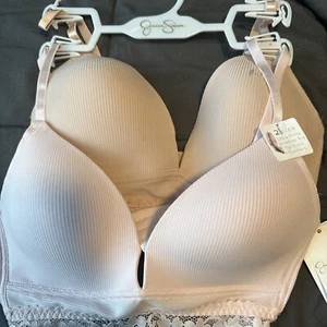 Jessica Simpson Ultra Flirty Wirefree Bra 2 Pack Size 34C NWT - Picture 1 of 9