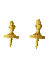 1 Set Birds Eye Corn on the Cob Holders Yellow - Picture 1 of 2