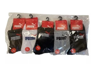 NWT - Men's PUMA Thin Ankle Socks 10-Pairs LARGE EUR 41-47 UK 5-9 Multicolor - Picture 1 of 8