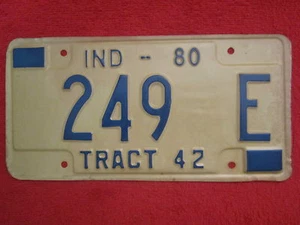(Elección) PLACA DE LICENCIA Etiqueta de tractor 1980 INDIANA 249 E 250 251 252 253 etc [Z218] - Imagen 1 de 9
