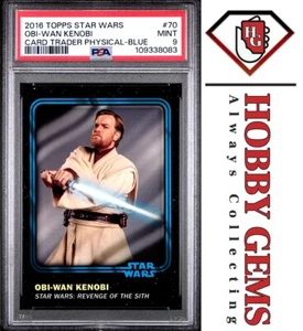 OBI-WAN KENOBI PSA 9 2016 Topps Star Wars Card Trader Physical Blue #70 - Bild 1 von 2