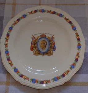 Placa Conmemorativa Coronación Rey Eduardo VIII - Madera Marfil - Imagen 1 de 6