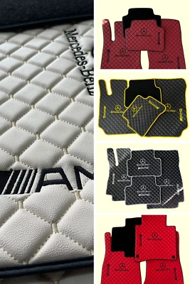 Alfombrillas de cuero para coche Mercedes Benz AMG Clase E 63 S ajuste personalizado a medida Foto 1 de 4