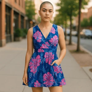 Vestido mameluco para mujer Lilly Pulitzer Clara sin mangas jersey forrado talla XL - Imagen 1 de 9
