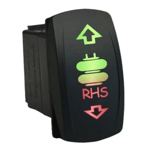 RHS 6C72GR2 Rocker Switch 12V Laser on-off-on LED green red waterproof marine - Imagen 1 de 1