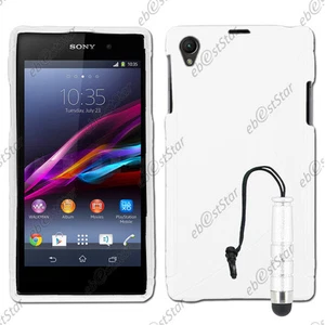 Housse Etui Coque Silicone Motif S-line Blanc Sony Xperia Z1 L39H + Mini Stylet - Photo 1 sur 1