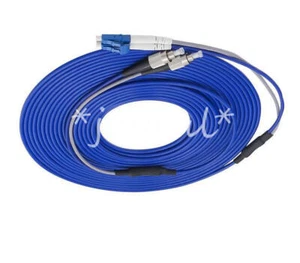 20M LC to FC Duplex Indoor Armored Cable Single Mode SM 9/125 Fiber Patch Cord - Afbeelding 1 van 1