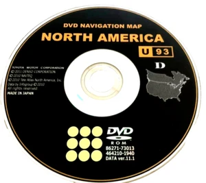 GENUINE TOYOTA NAVIGATION DVD U93 VER 11.1 TOYOTA OEM HIGHLANDER CAMRY VENZA +++ - Picture 1 of 8