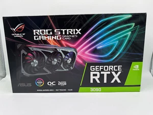 ASUS ROG Strix GeForce RTX 3090 OC 24GB GDDR6X Grafikkarte mit OVP - Afbeelding 1 van 11