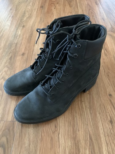 Stivaletti stringati Timberland ortolite tacco a blocco 10