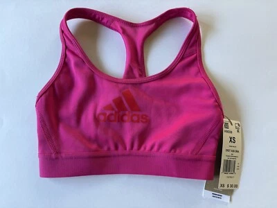 Adidas Sports Bra DRST Ask Bra in Hot Pink Womens Size XS Aeroready Training Bra - Image 1 of 4