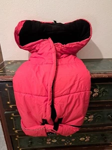 Kinderwagensack, rot, mit Lammfell, Reißverschluss - Bild 1 von 2